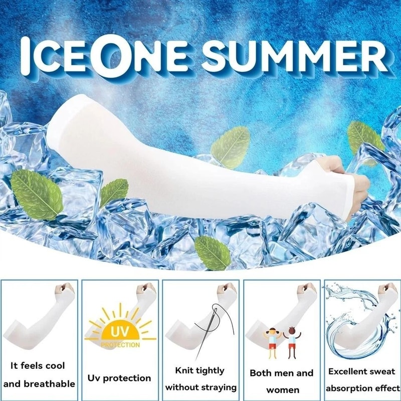 Cooling Arm Sleeves UV Sun Protection For Men And Women Ideal For Sports Outdoor Activities 5