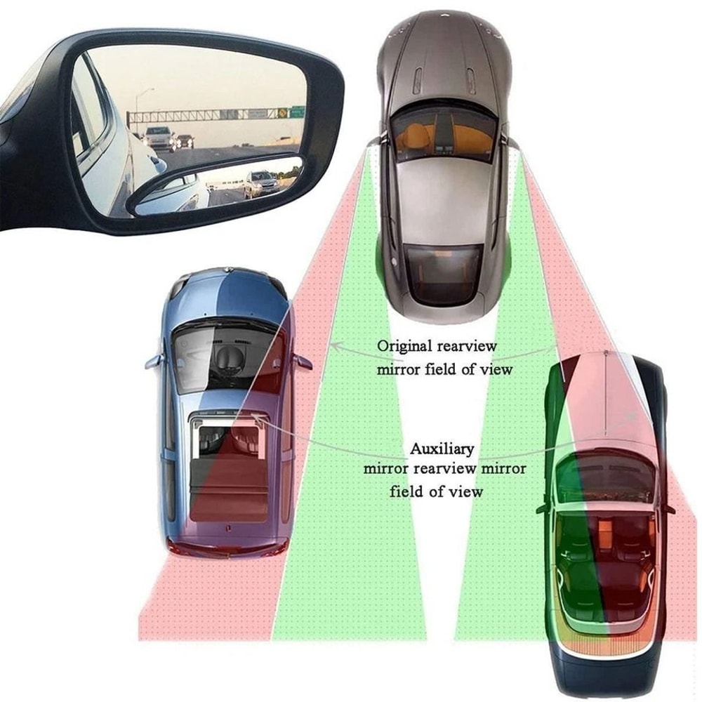 Blind Spot Mirror Auto Wide Angle Convex Rear Side View Mirror For Car Truck SUV 3