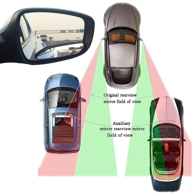 Blind Spot Mirror Auto Wide Angle Convex Rear Side View Mirror For Car Truck SUV 3
