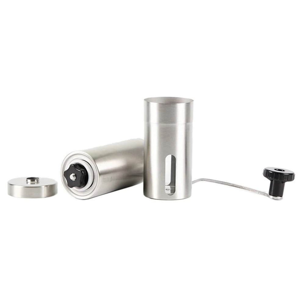 Portable Stainless Steel Manual Coffee Grinder With Ceramic Burr Mill For Beans 1