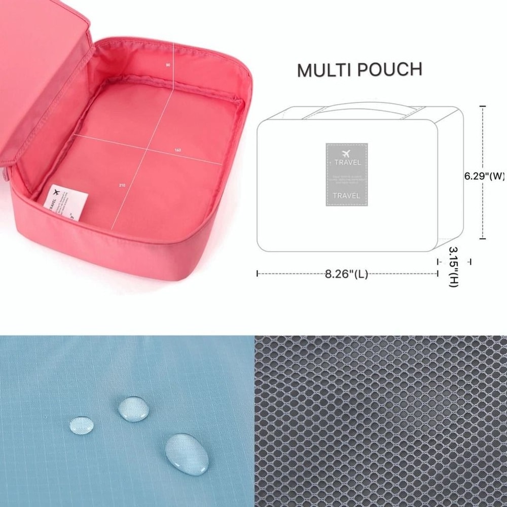 Spacious Travel Cosmetic Toiletry Organizer Bag For Women Stylish Storage Pouch 2