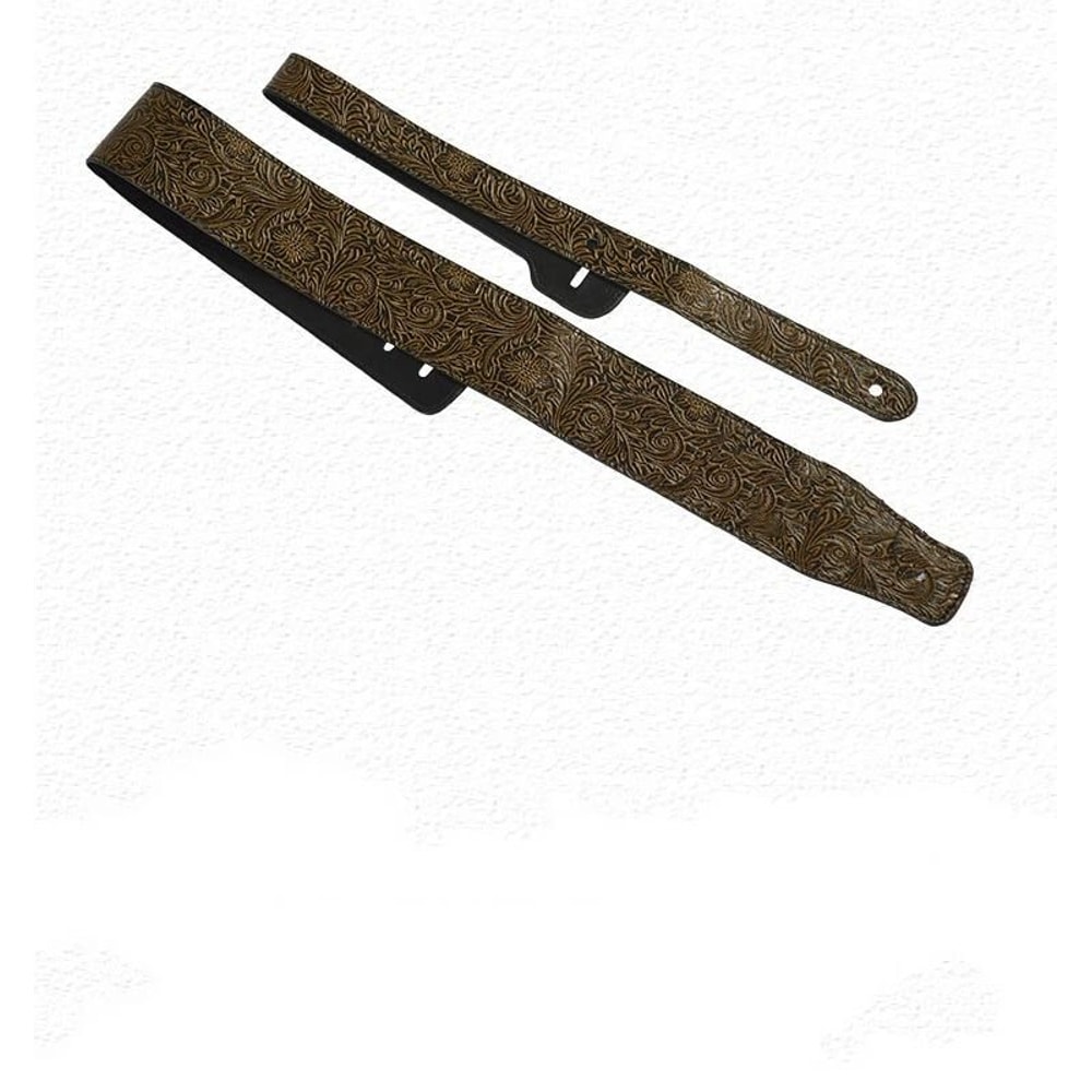 Snake Skin Pattern PU Leather Guitar Strap Adjustable For Electric Bass Guitars Comfortable Styl 0