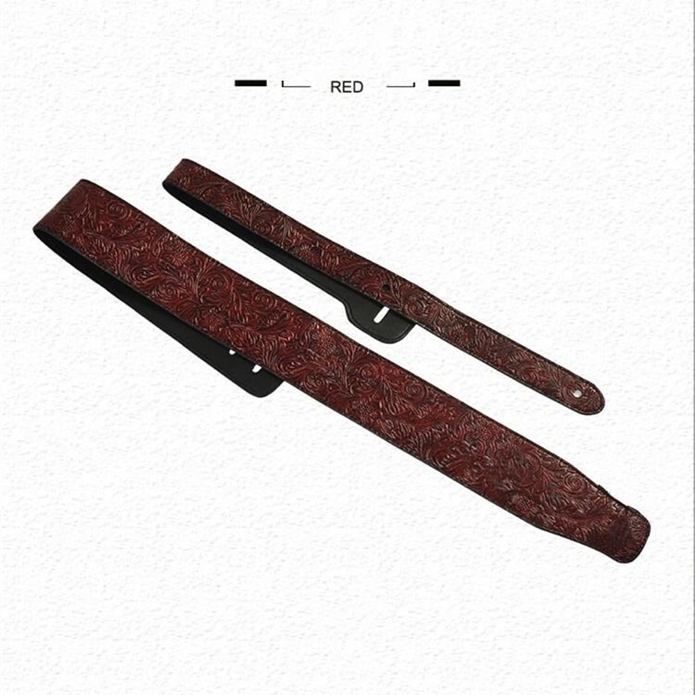 Snake Skin Pattern PU Leather Guitar Strap Adjustable For Electric Bass Guitars Comfortable Styl 1