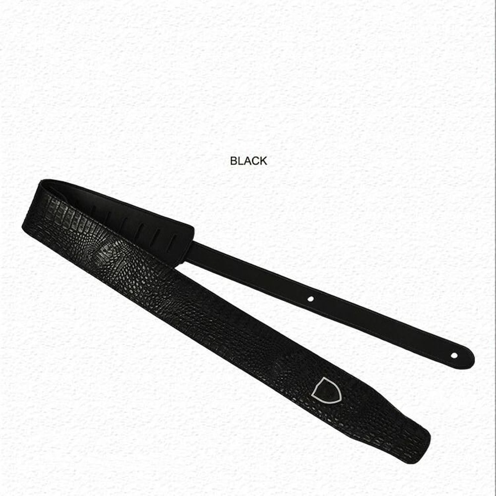 Snake Skin Pattern PU Leather Guitar Strap Adjustable For Electric Bass Guitars Comfortable Styl 2