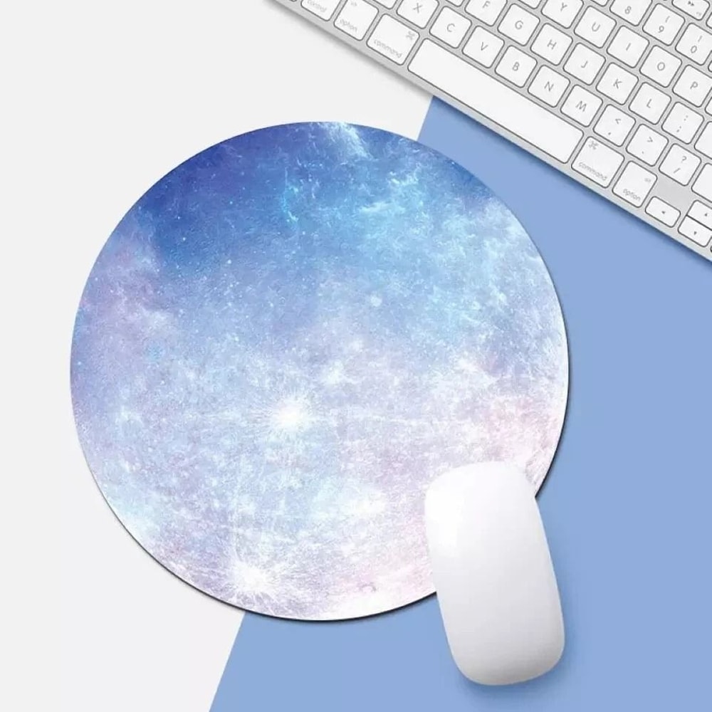 SpaceThemed Gaming Mouse Pad NonSlip Circle Design For Ultimate Precision And Comfort 3