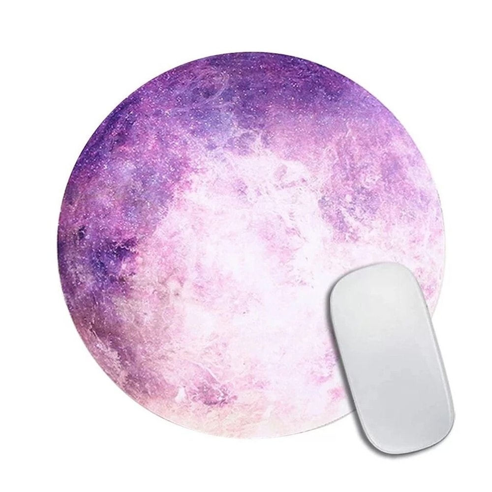 SpaceThemed Gaming Mouse Pad NonSlip Circle Design For Ultimate Precision And Comfort 4