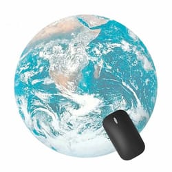 space-themed gaming mouse pad – non-slip circle design for ultimate precision and comfort