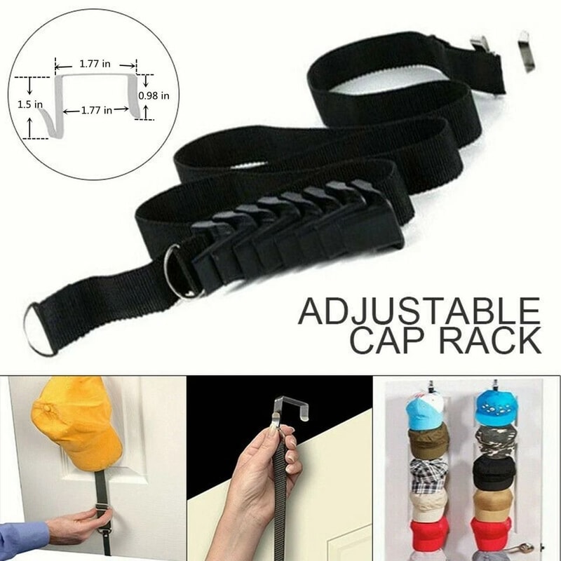 Cap Rack Closet Hanger OvertheDoor Baseball Hat Storage Organizer For Easy Hat Display And Organiz 10