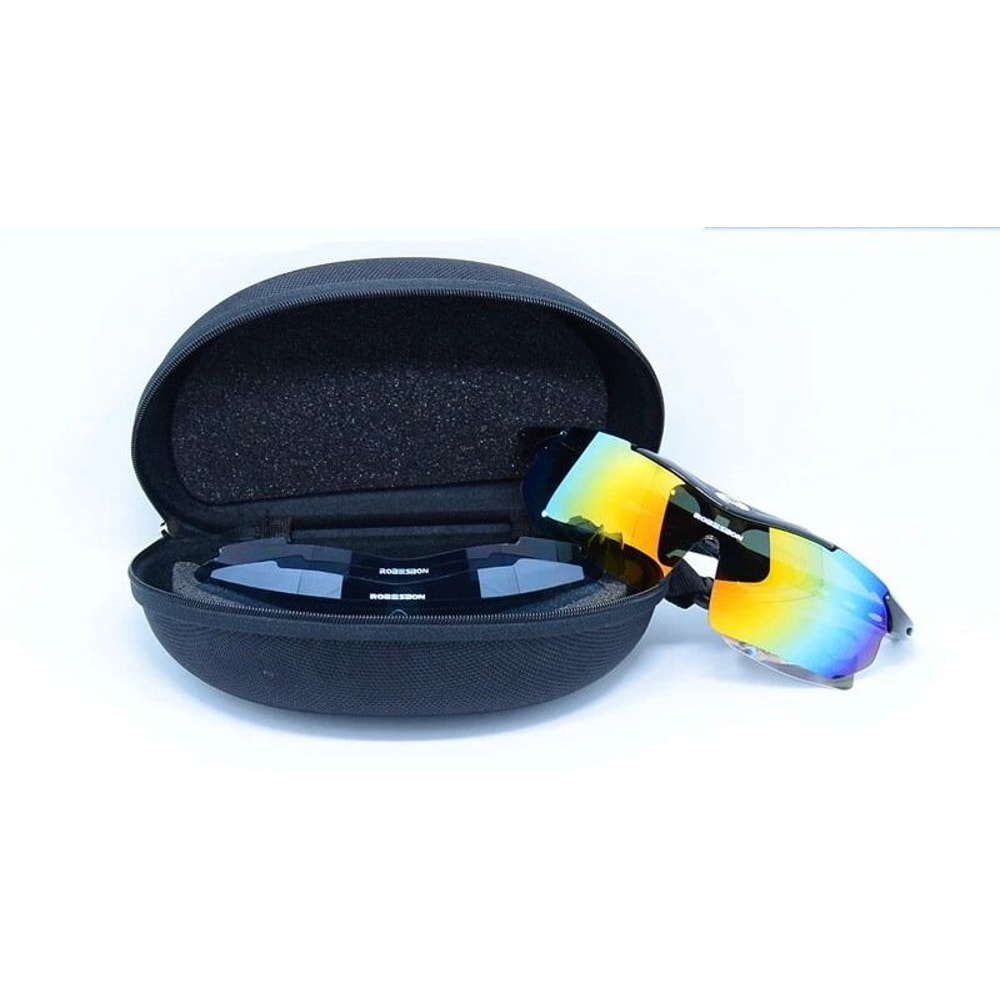 Portable Eyeglasses Sunglasses Case With Zipper And Belt Clip Durable Hard Case For Protection 0