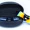 Portable Eyeglasses Sunglasses Case With Zipper And Belt Clip Durable Hard Case For Protection 0