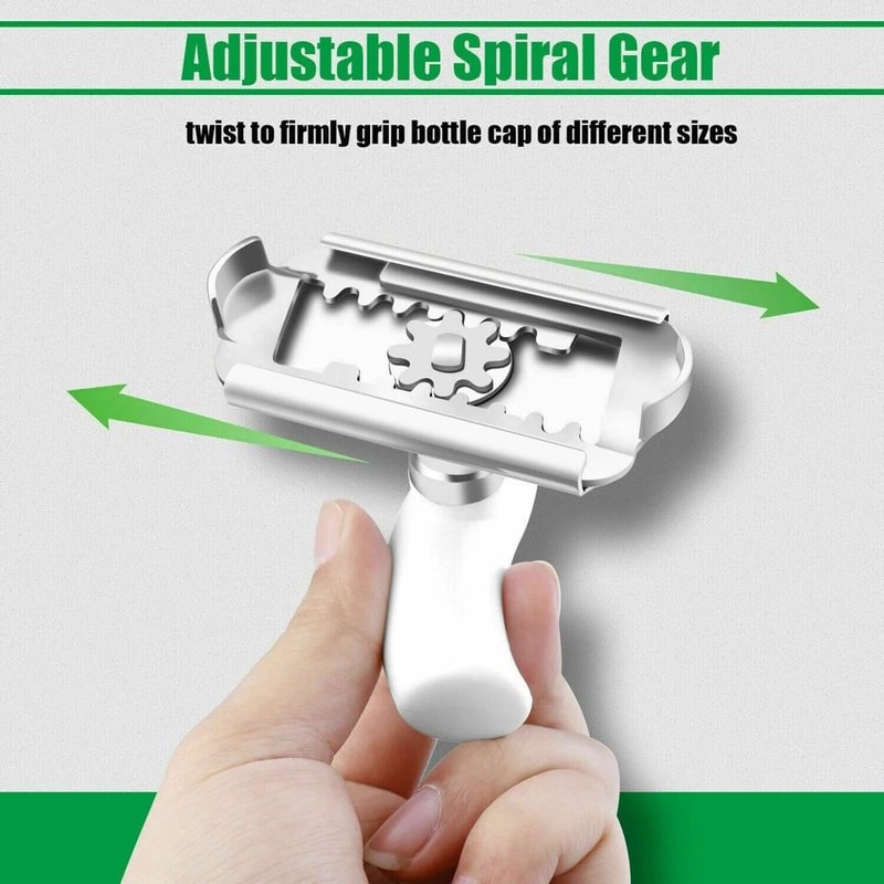 Adjustable Stainless Steel Can Opener Jar Lid Remover Tool Twist Off Grip For Easy Opening 1