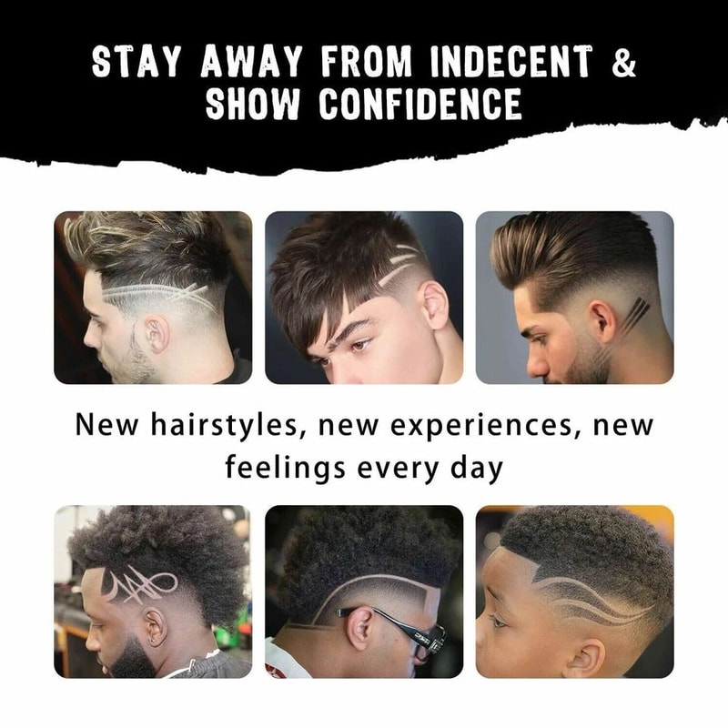 Professional USB Rechargeable Cordless Trimmer Hair Clippers Kit 17