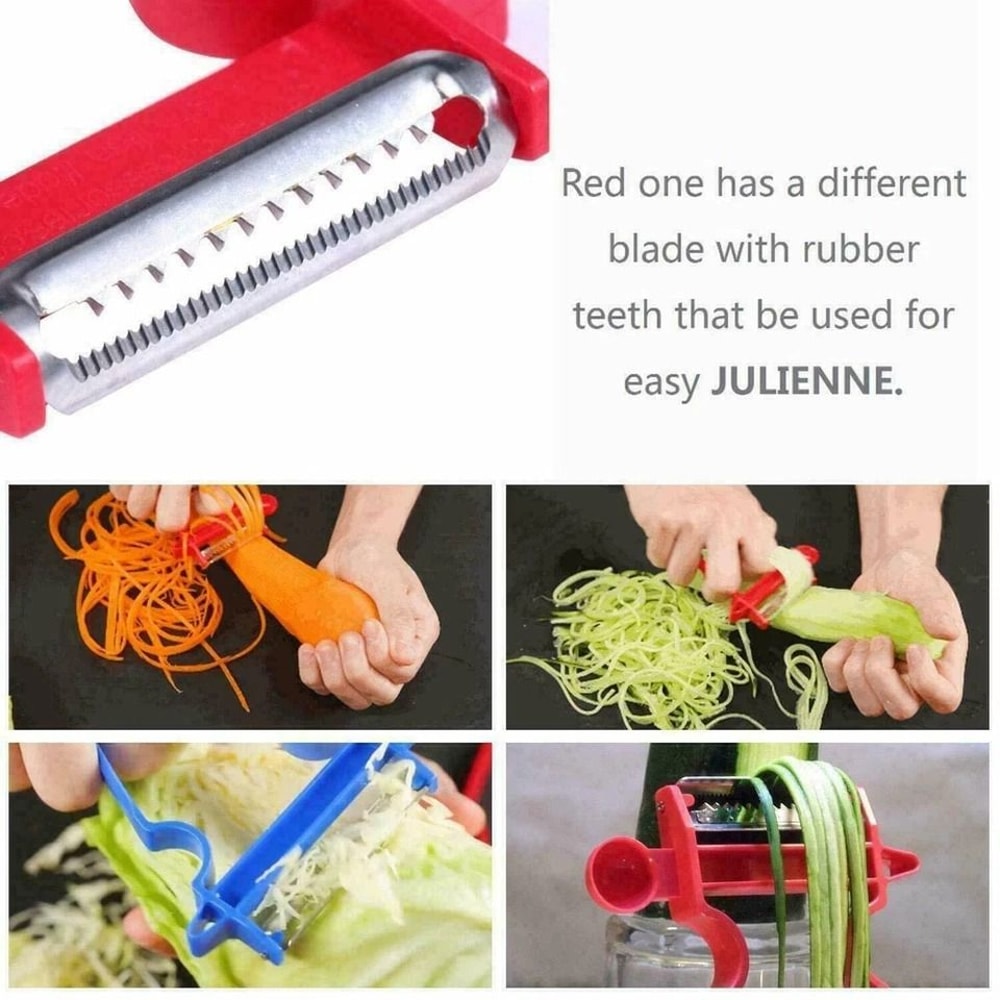 Magic Trio Peeler Set MultiFunction Vegetable Fruit Peeler With Julienne Tool 3