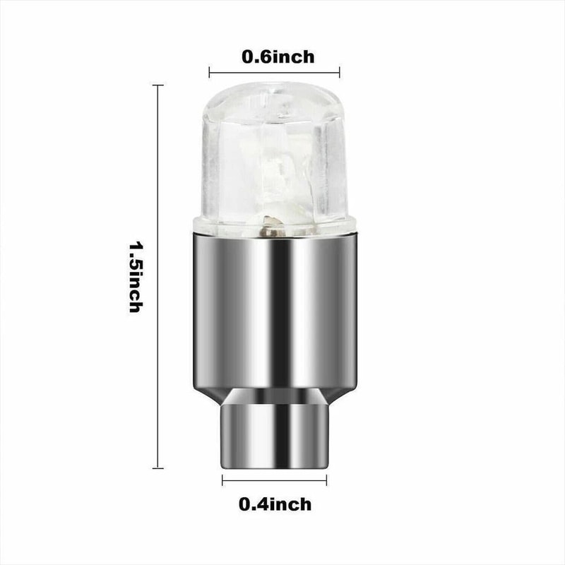 LED Valve Stem Lights For Cars Motorcycles And Bicycles Universal Tire Valve Cap Accessories 2