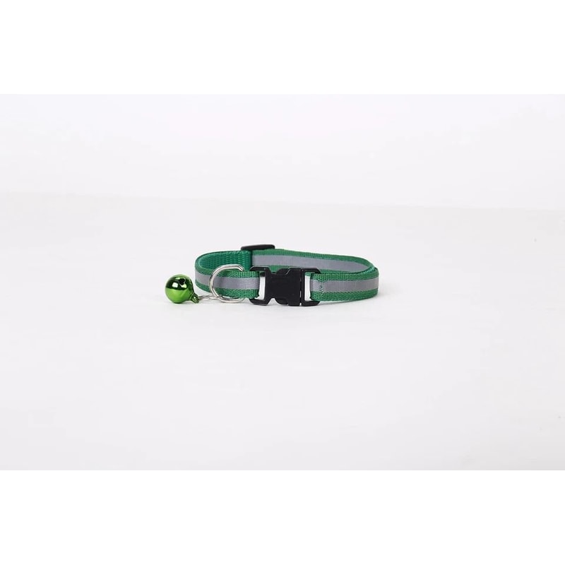 Reflective Breakaway Cat Safety Collar With Bell Adjustable Secure For Kittens Cats 6