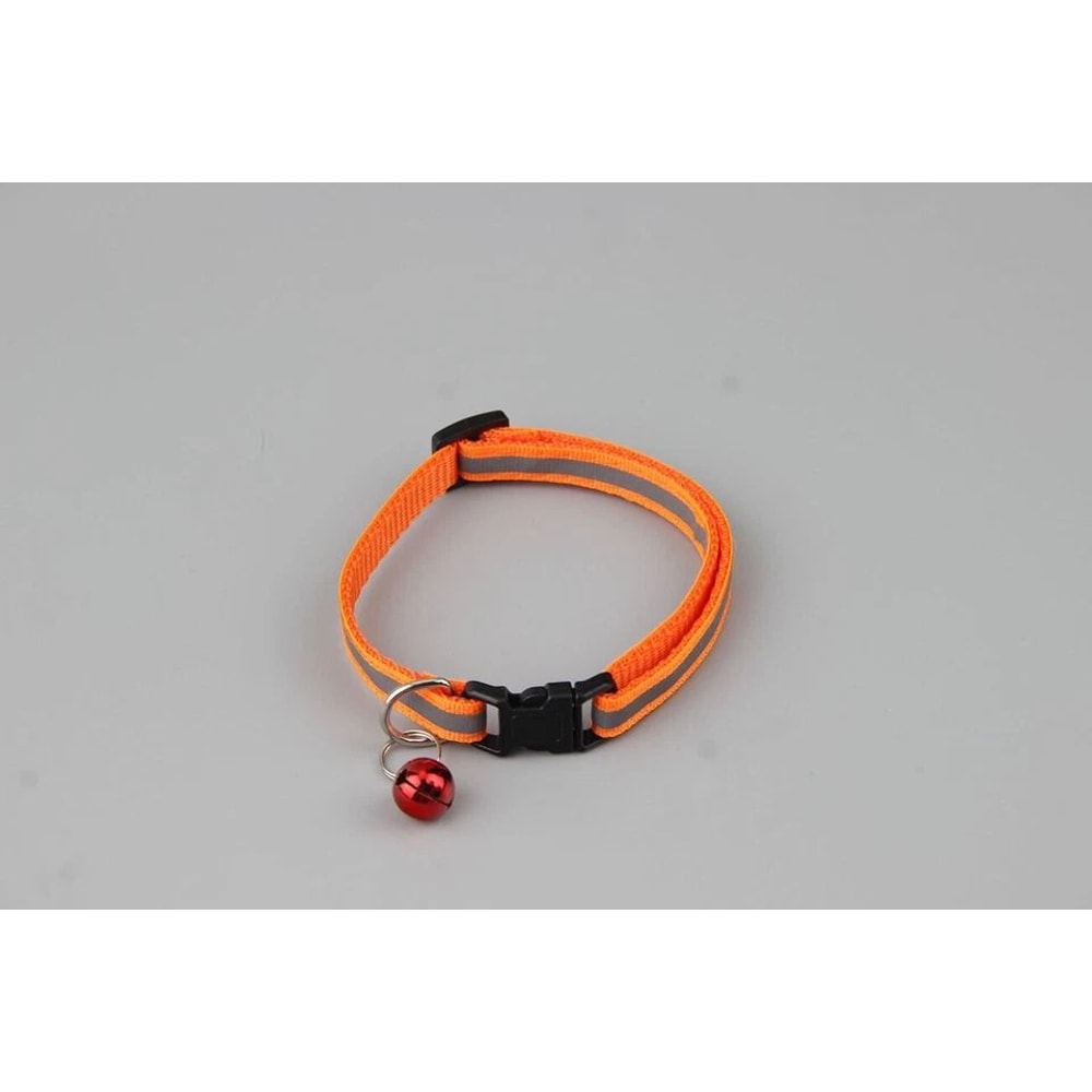Reflective Breakaway Cat Safety Collar With Bell Adjustable Secure For Kittens Cats 3