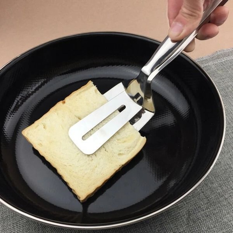 Stainless Steel Tongs For Steak BBQ Bread Meat MultiFunctional Kitchen Clip Tool For Cooking Gril 5