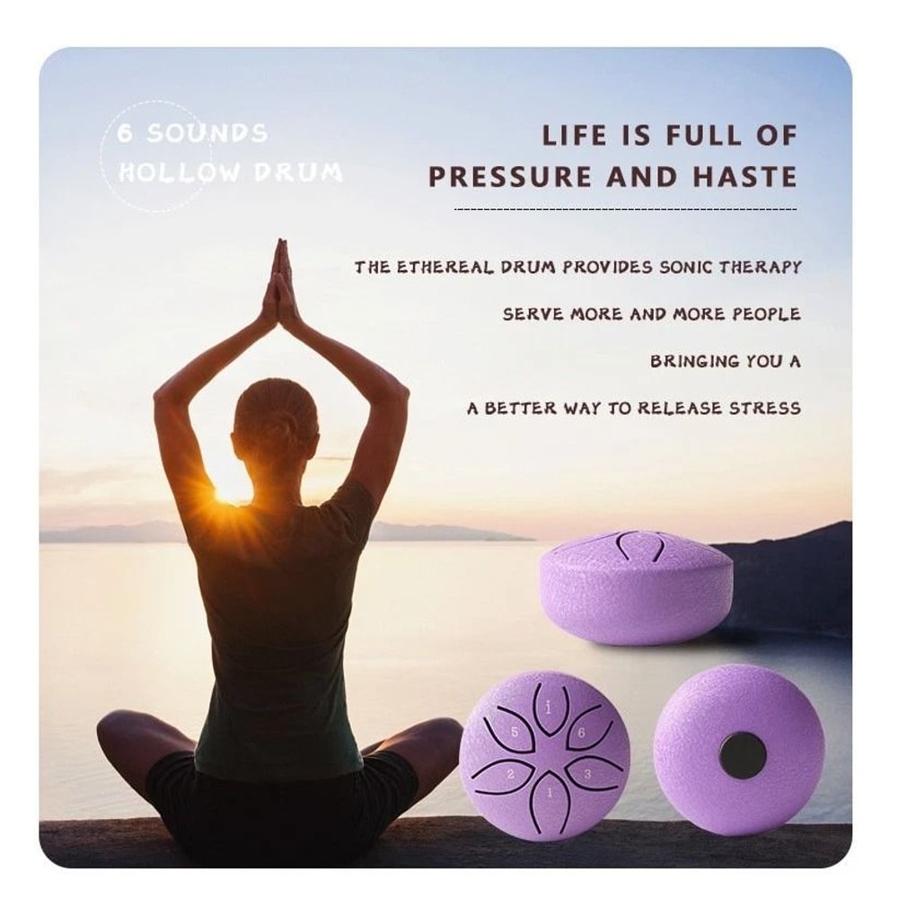 Rain Drum For Outdoor Garden Handpan Drum Chime Steel Tongue Drum 7