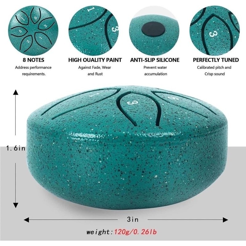 Rain Drum For Outdoor Garden Handpan Drum Chime Steel Tongue Drum 3