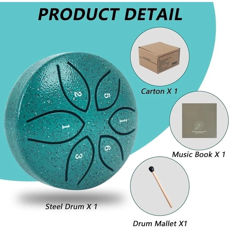 Rain Drum For Outdoor Garden Handpan Drum Chime Steel Tongue Drum 5