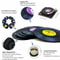 Retro Record Coasters Set Absorbent NonSlip Drink Pad Mat With Holder Perfect For Home Bars And Mu 1