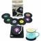 Retro Record Coasters Set Absorbent NonSlip Drink Pad Mat With Holder Perfect For Home Bars And Mu 2