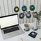 Retro Record Coasters Set Absorbent NonSlip Drink Pad Mat With Holder Perfect For Home Bars And Mu 0