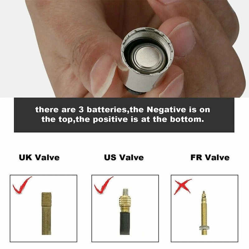 Colorful LED Tire Valve Stem Light Caps Set For Cars Motorcycles Bicycles More 2