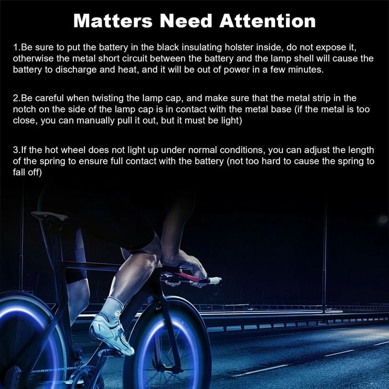 Colorful LED Tire Valve Stem Light Caps Set For Cars Motorcycles Bicycles More 4