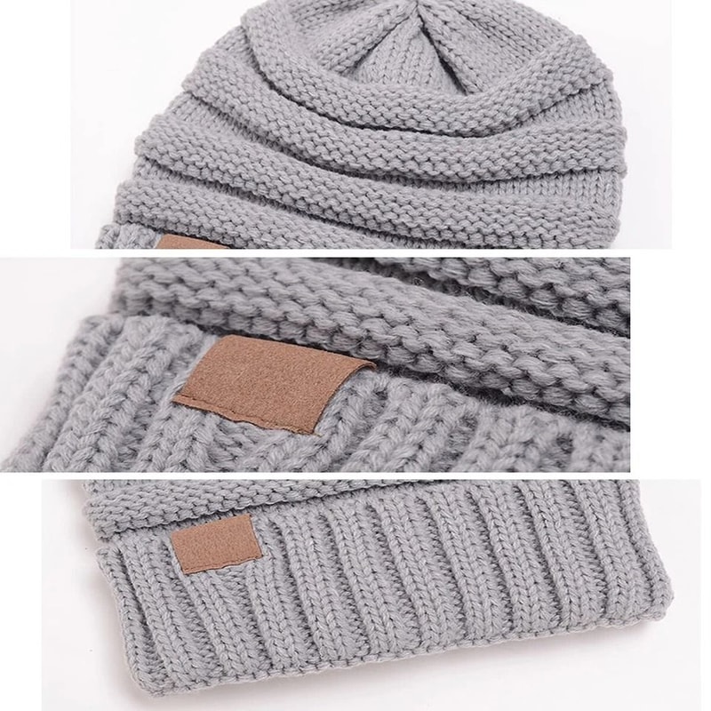 Slouchy Winter Beanie Hat Oversized Knit Ski Cap For Men Women Warm Soft And Stylish 2