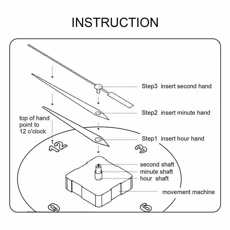 Large Mirror Wall Clock DIY Stickers For Office And Home Modern Decorative Timepiece 2