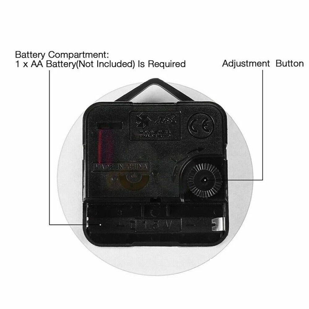 Large Mirror Wall Clock DIY Stickers For Office And Home Modern Decorative Timepiece 6