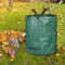 Collapsible Heavy Duty Garden Waste Bag Lawn Leaf Storage Bag Reusable Plastic Yard Waste Bag For 1