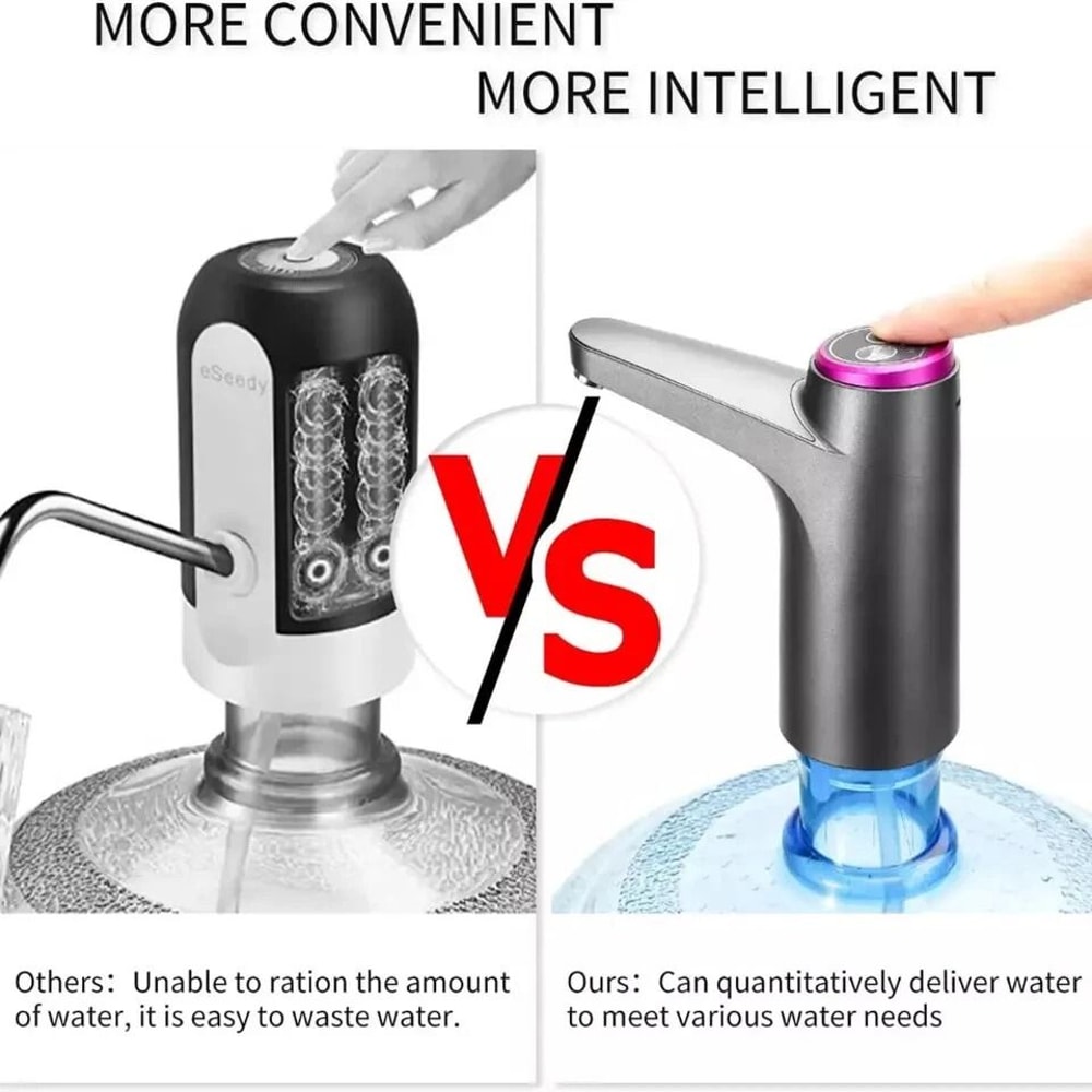 Electric Automatic Water Bottle Pump Universal Jug Dispenser USB Rechargeable 10