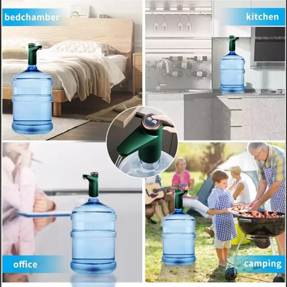 Electric Automatic Water Bottle Pump Universal Jug Dispenser USB Rechargeable 11