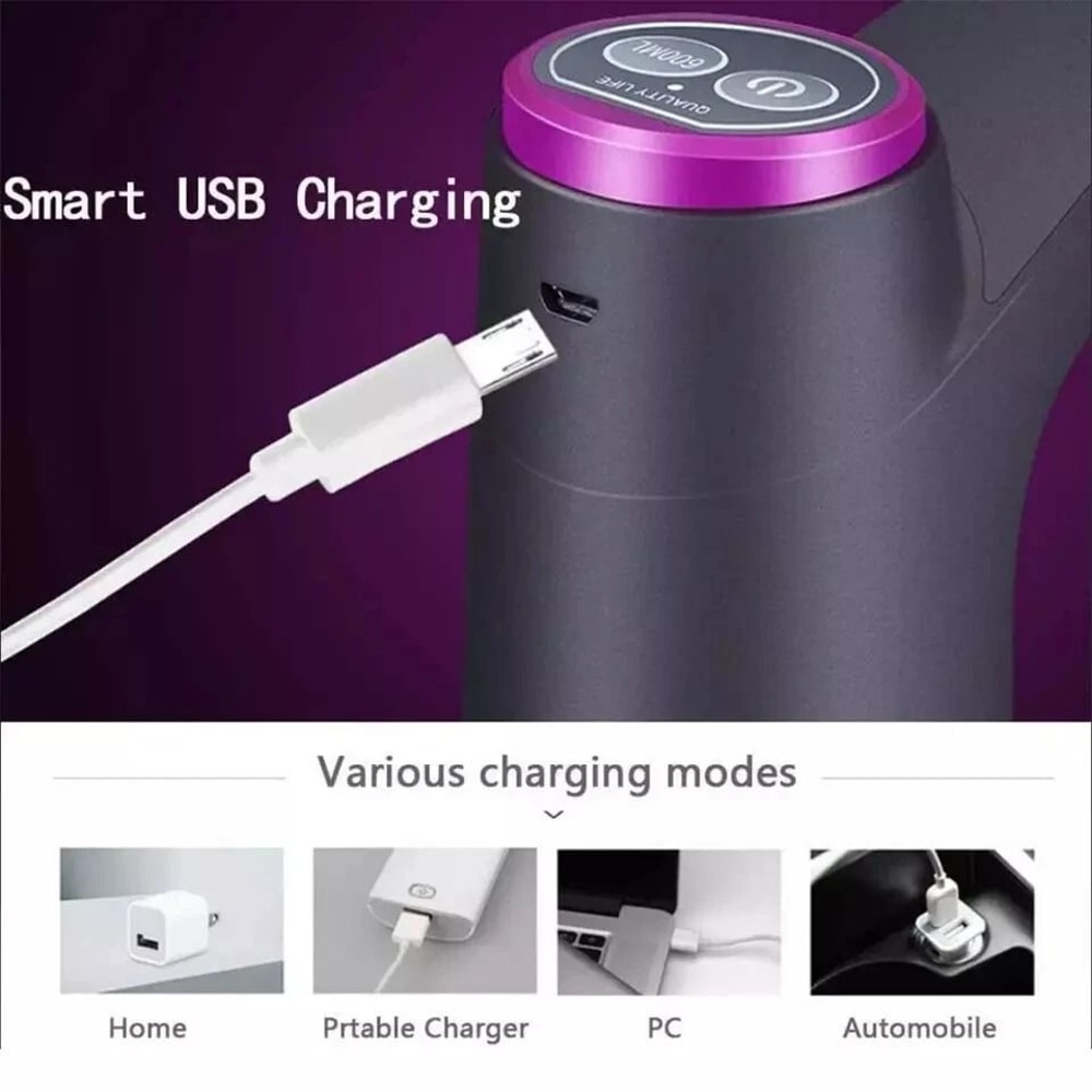 Electric Automatic Water Bottle Pump Universal Jug Dispenser USB Rechargeable 14