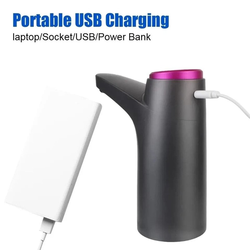 Electric Automatic Water Bottle Pump Universal Jug Dispenser USB Rechargeable 2