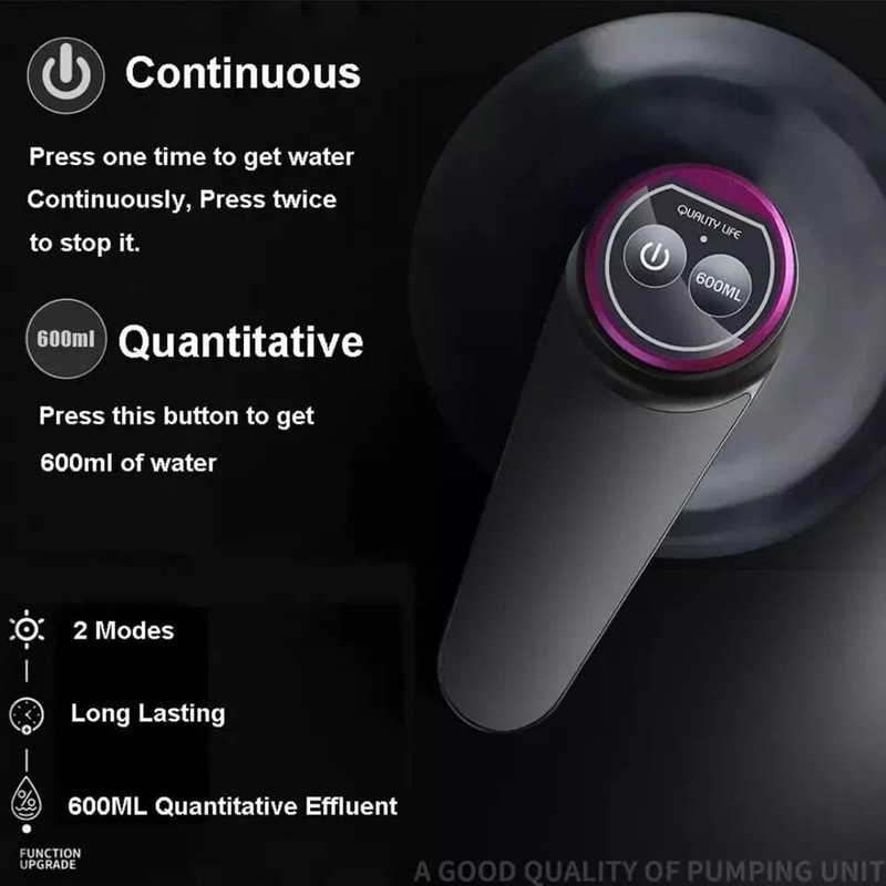 Electric Automatic Water Bottle Pump Universal Jug Dispenser USB Rechargeable 6