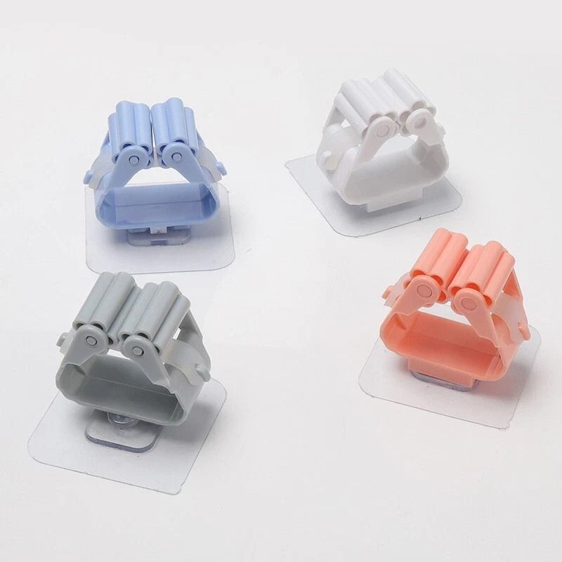 SelfAdhesive Broom Holder Wall Mount Durable Mop Rack Organizer For Home Office Storage 6