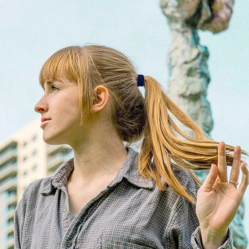 Think Hair Ties Small Seamless Hair Bands Elastic Ponytail Holders 9