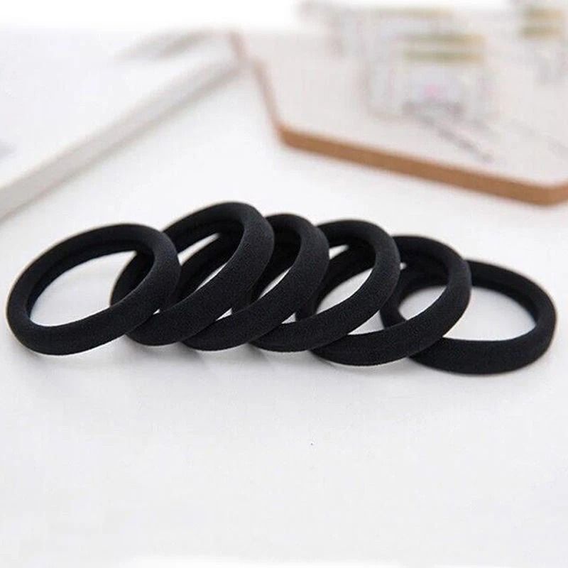 Think Hair Ties Small Seamless Hair Bands Elastic Ponytail Holders 10