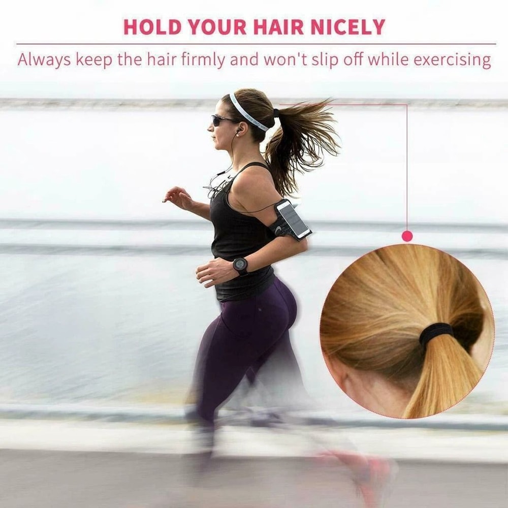 Think Hair Ties Small Seamless Hair Bands Elastic Ponytail Holders 5