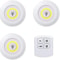 LED Puck Light Wireless Under Cabinet Lighting Kit Perfect For Kitchen Counter Cabinet Wardrobe L 9