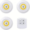 LED Puck Light Wireless Under Cabinet Lighting Kit Perfect For Kitchen Counter Cabinet Wardrobe L 8
