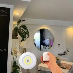 led puck light wireless under cabinet lighting kit – perfect for kitchen counter, cabinet & wardrobe lighting
