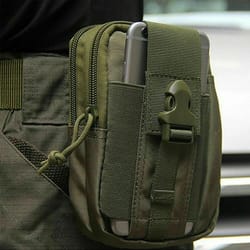 tactical waist bag fanny pack for hiking & camping – durable military phone pouch