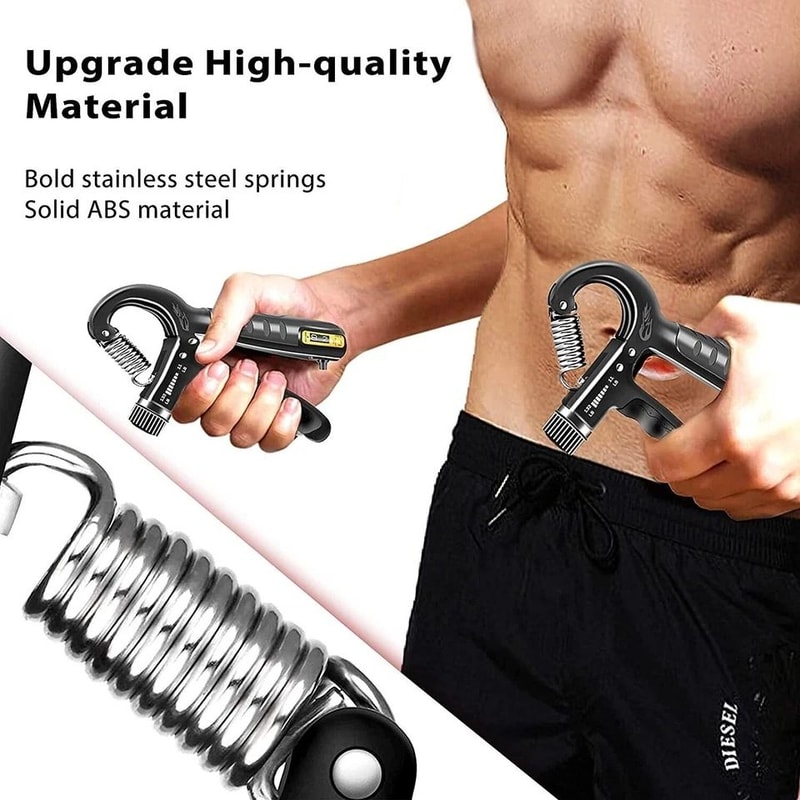 Adjustable Hand Grip Strengthener Power Trainer Build Hand Forearm Strength 11