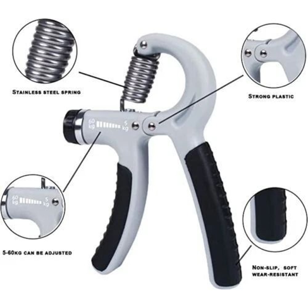 Adjustable Hand Grip Strengthener Power Trainer Build Hand Forearm Strength 8