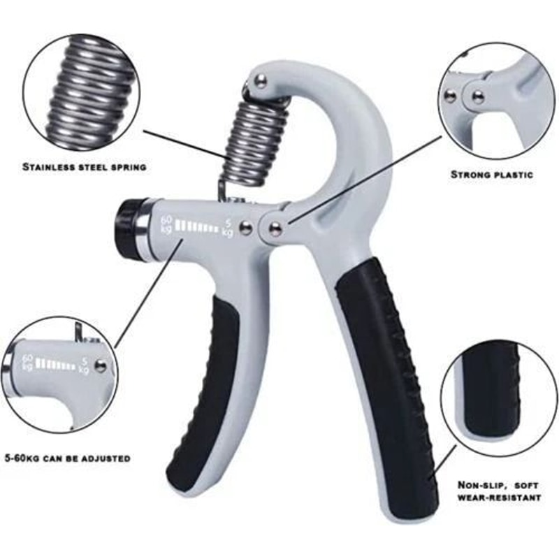 Adjustable Hand Grip Strengthener Power Trainer Build Hand Forearm Strength 8