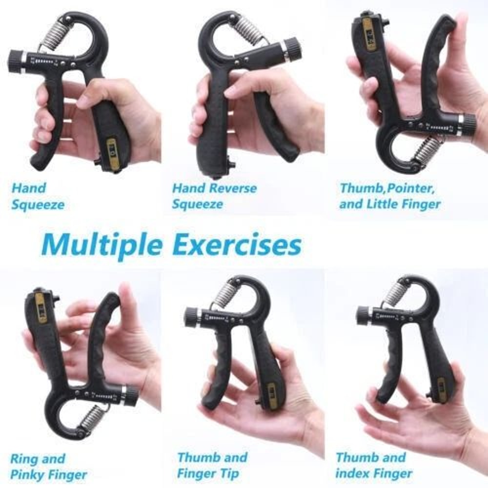 Adjustable Hand Grip Strengthener Power Trainer Build Hand Forearm Strength 9
